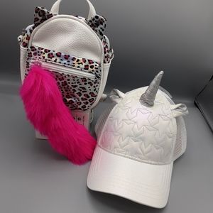 Mini crossbody bag with  matching hat